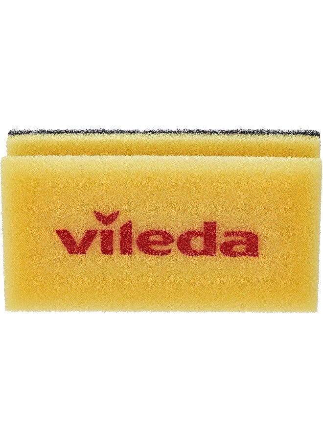 Vileda Glitzi Strong Jumbo Scourer Sponge 1Pc, Antibacterial, Long Lasting, Hygienic - Yellow And Black (1 Pc Per Pack) Multicolour - Image 4