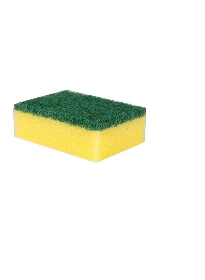 Vileda Tip Top 5 Pieces Medium Dishwashing Sponge, Long Lasting and Durable, for Sensitive Surfaces, . Yellow/Green - Image 2