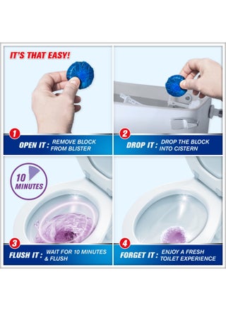 Flushmatic Lavender In-Cistern Toilet Cleaner, 3 Blocks 50grams - view 3
