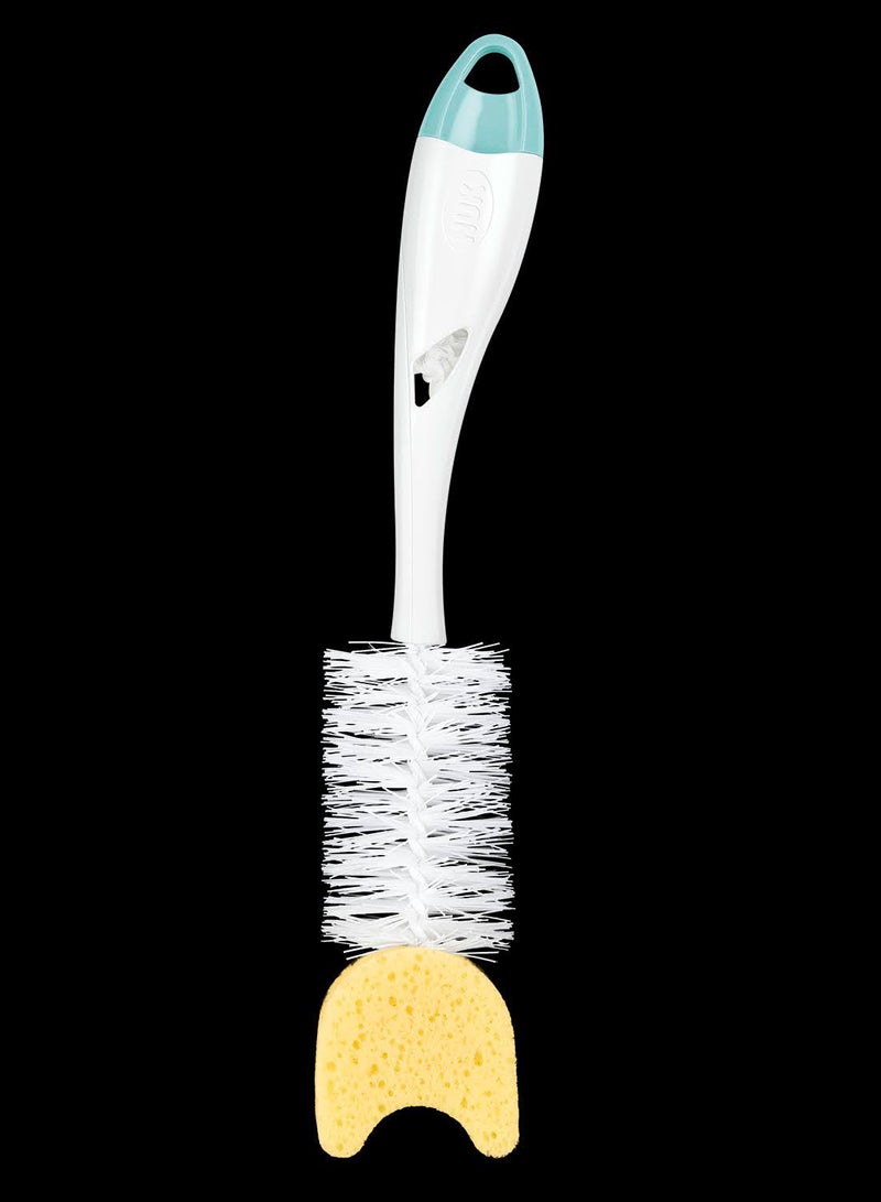 NUK - 2-In-1 Soft Bottle Cleaning Brush With Sponge - Image 1