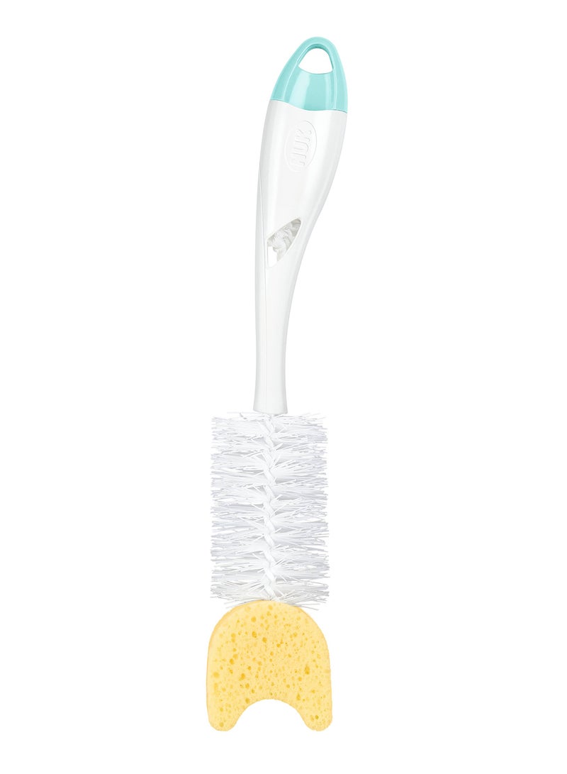 NUK - 2-In-1 Soft Bottle Cleaning Brush With Sponge - Image 1
