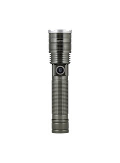 GEEPAS Zoomable 15W LED Flashlight|Aluminum Alloy Body, High Power LED 4000mAh Li-ion Battery, Type-C Charging with 1500 Lumens Output, Type-C Fast Charging| Skid Proof, Shock Proof GFL3854Z Green 227mm  - Image 1