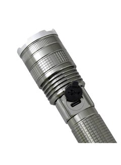 GEEPAS Zoomable 15W LED Flashlight|Aluminum Alloy Body, High Power LED 4000mAh Li-ion Battery, Type-C Charging with 1500 Lumens Output, Type-C Fast Charging| Skid Proof, Shock Proof GFL3854Z Green 227mm  - Image 5
