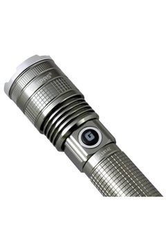GEEPAS Zoomable 15W LED Flashlight|Aluminum Alloy Body, High Power LED 4000mAh Li-ion Battery, Type-C Charging with 1500 Lumens Output, Type-C Fast Charging| Skid Proof, Shock Proof GFL3854Z Green 227mm  - Image 4