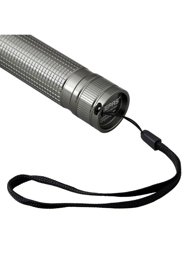 GEEPAS - Zoomable 15W LED Flashlight|Aluminum Alloy Body, High Power LED 4000mAh Li-ion Battery, Type-C Charging with 1500 Lumens Output, Type-C Fast Charging| Skid Proof, Shock Proof GFL3854Z Green 227mm - Image 1