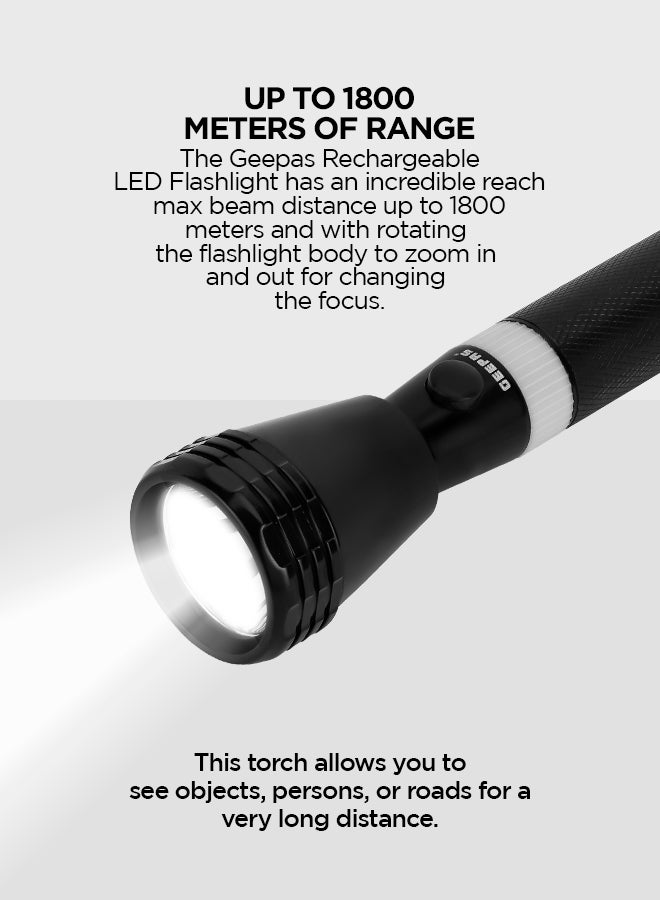 جيباس مصباح يدوي LED محمول أسود  - Image 4