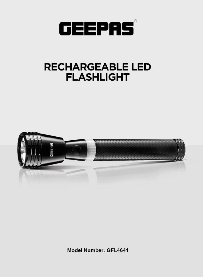 جيباس مصباح يدوي LED محمول أسود  - Image 1