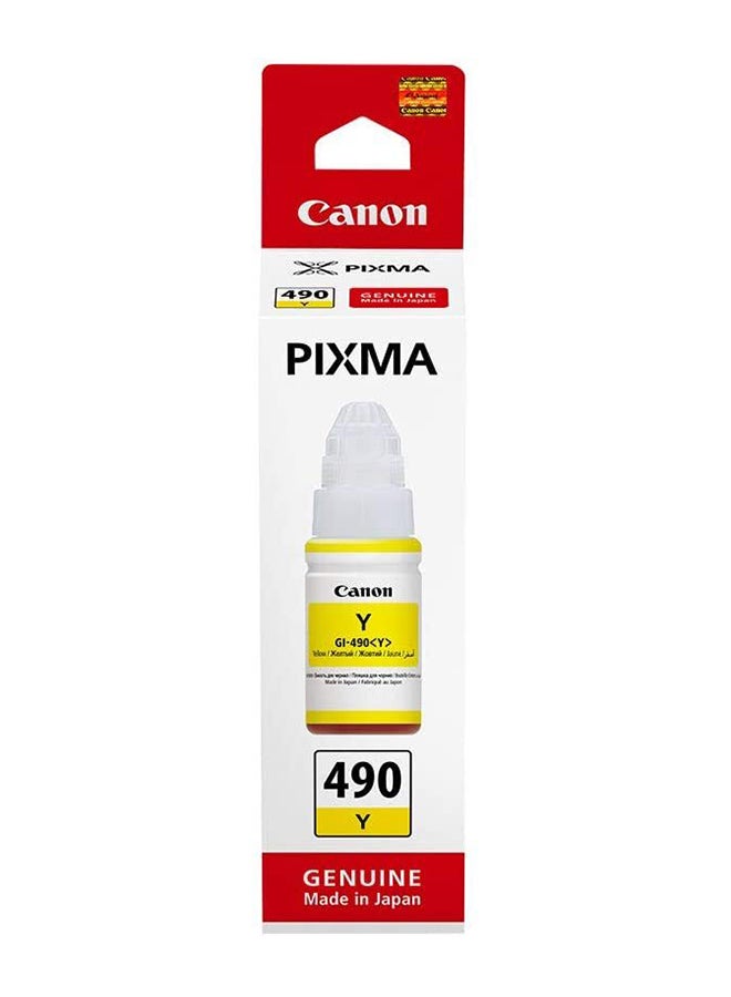 Canon GI-490 Black Ink Bottle- YELLOW - Image 2