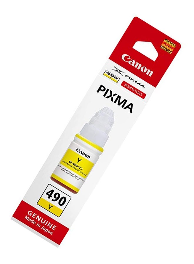 Canon GI-490 Black Ink Bottle- YELLOW - Image 3