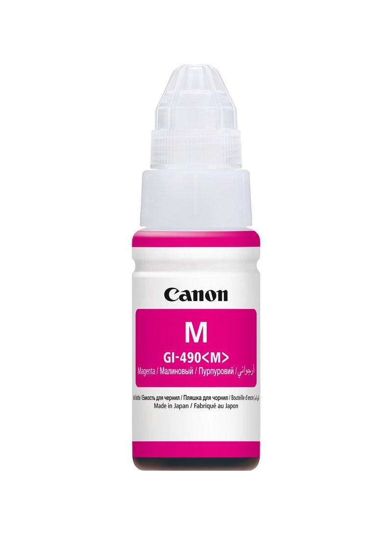 Canon - GI-490 Magenta Ink Bottle, Original Ink Refill Compatible with  PIXMA G-series Printers, Prints up to 7000 Pages Magenta - Image 1
