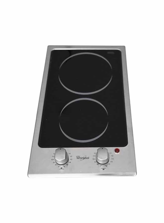 ويرلبول موقد دومينو الكهربائي الثنائي AKT315IX فضي / أسود / أحمر - Image 4