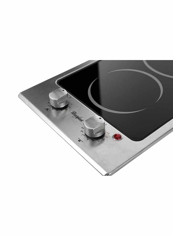 ويرلبول موقد دومينو الكهربائي الثنائي AKT315IX فضي / أسود / أحمر - Image 3