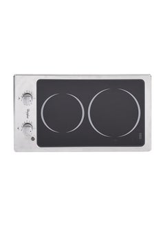Whirlpool 2-Plate Electric Domino Hob AKT315IX Silver/Black/Red  - Image 1