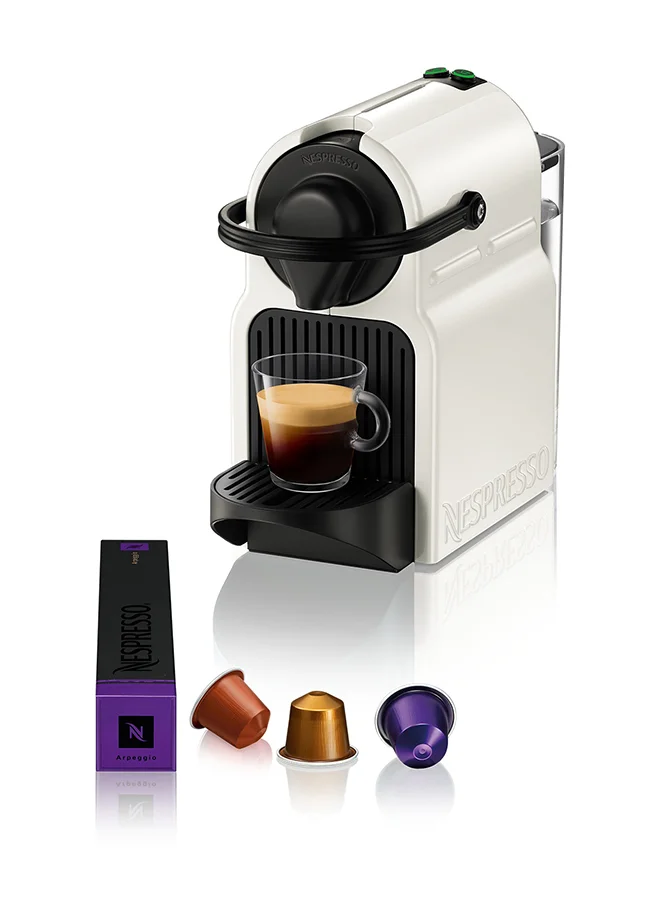 Nespresso Inissia Coffee Machine By Nespresso, White, 0.7L (UAE Version)