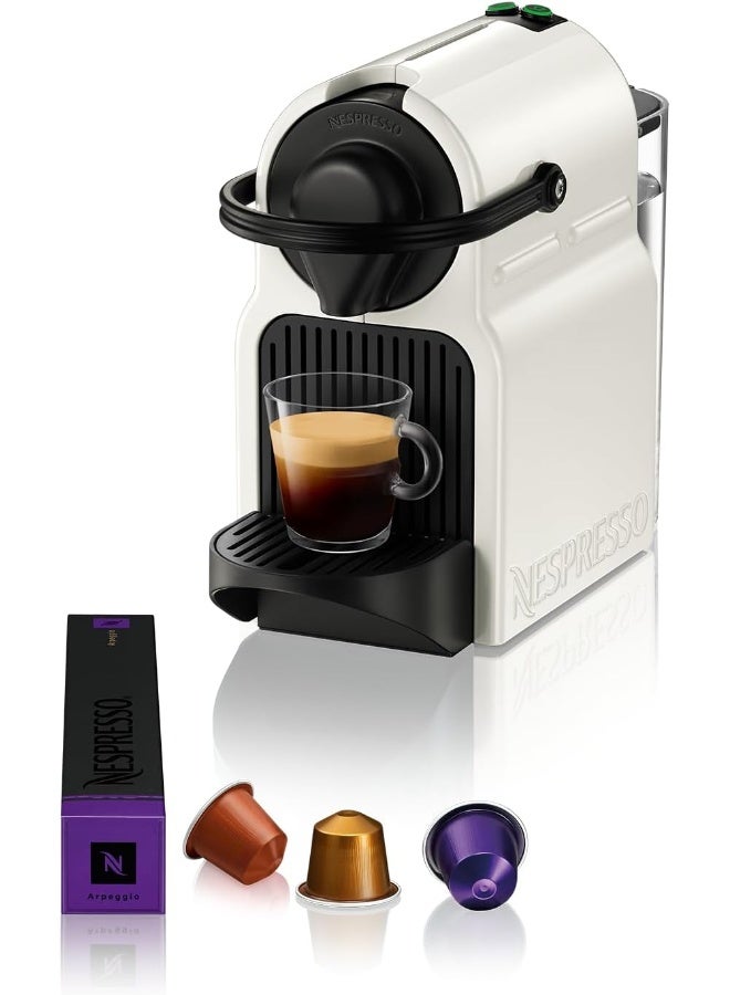 Nespresso Inissia C40 Espresso Capsule Coffee Machine, 19 Bar Pressure 0.7 L 1260 W NN-C40-ME-WH-NE5 White - Image 1
