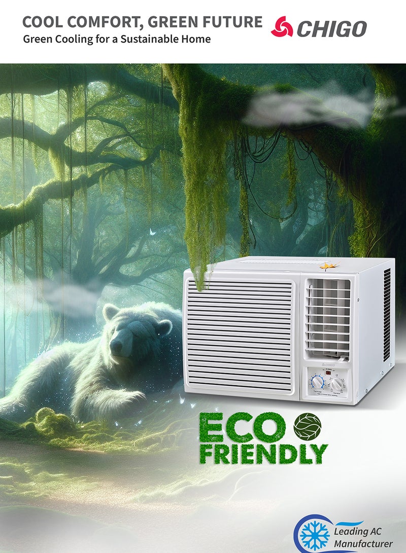 CHIGO 1.5 Ton Window AC | 18000 BTU | High-Performance Air Conditioner | T3 Climate | Low Noise | Rotary Compressor | Energy-Efficient Cooling for Extreme Heat CWA18CO White CWA18CO White  - Image 5