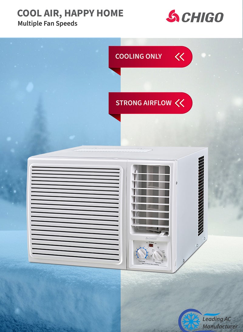 CHIGO 1.5 Ton Window AC | 18000 BTU | High-Performance Air Conditioner | T3 Climate | Low Noise | Rotary Compressor | Energy-Efficient Cooling for Extreme Heat CWA18CO White CWA18CO White  - Image 3