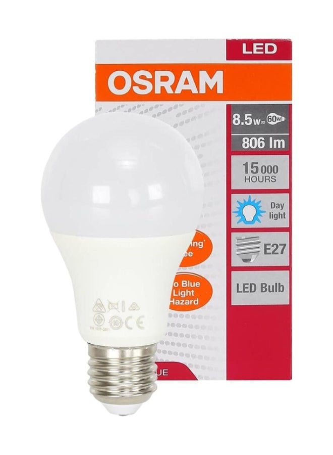 OSRAM LED Value Classic A60 B22 Bulb 9.5W 220-240V 806lm Cool White | Energy-Saving LED Light Cool White - Image 1