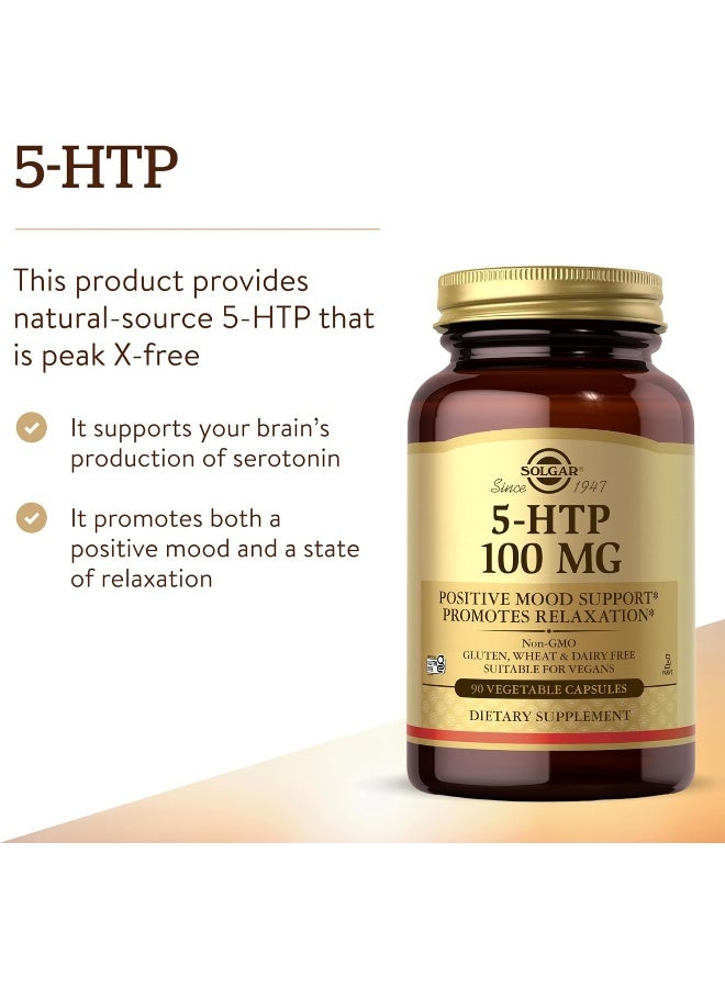 Solgar 5-HTP Dietary Supplement - 90 Vegetable Capsules - Image 3