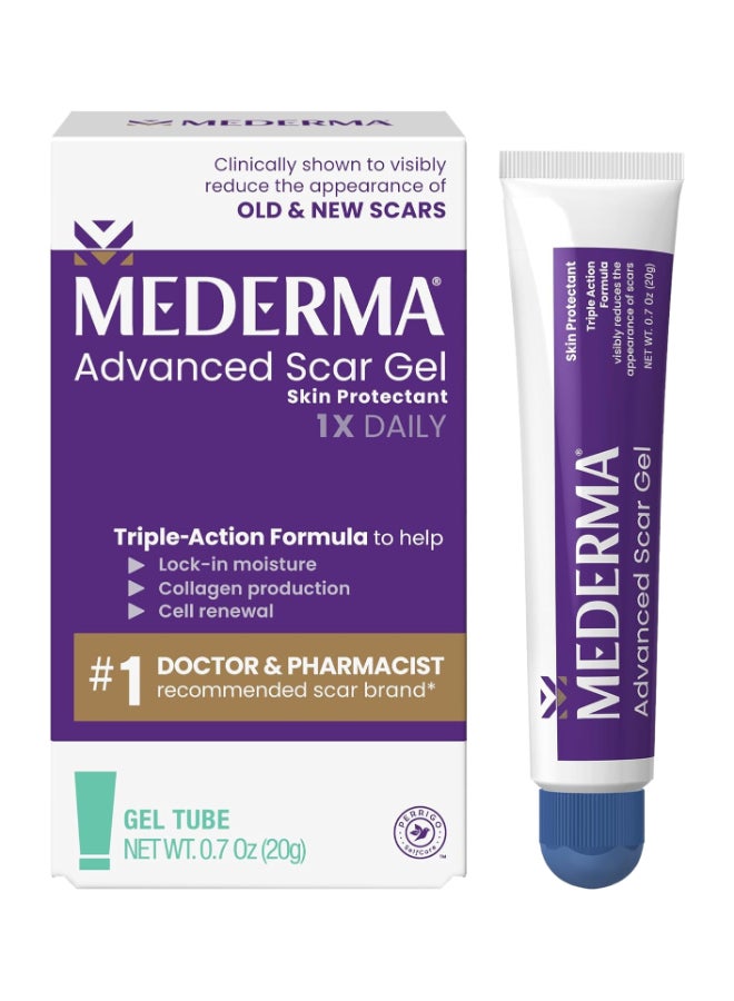 Mederma Advanced Scar Gel Skin Protectant (0.7 Oz) 20grams - Image 1