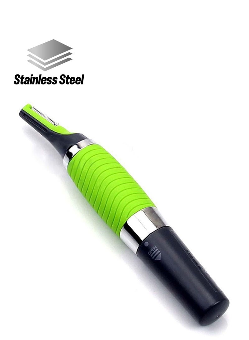 Beard Trimmer Shaver Clipper Green/Black/White - Image 1