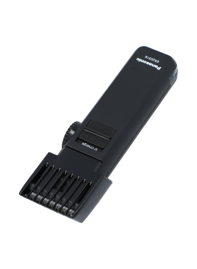 Panasonic Men's Beard & Body Hair Trimmer,12 Cutting Lengths, 8 Hours Full Charge,40 Min Use, Made In Japan Rechargeable Stainless Steel Blade - ER2031K Black - Image 3