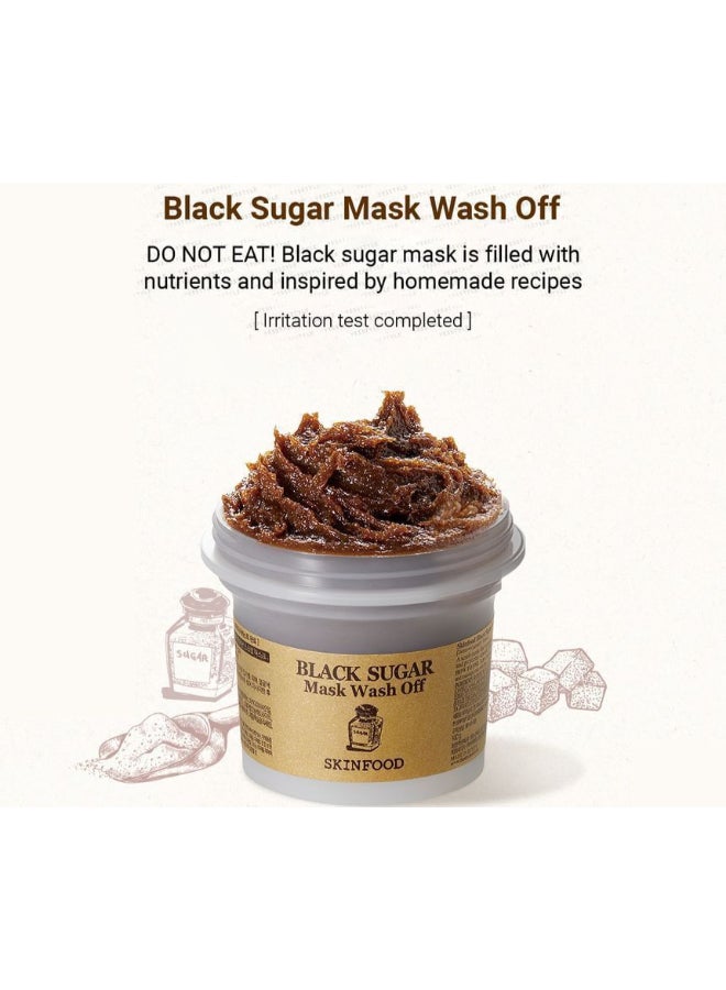 Skinfood - Black Sugar Mask Wash Off Exfoliator 120.0grams - Image 1