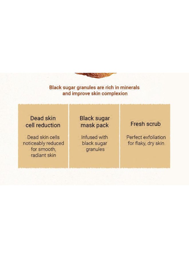 Skinfood - Black Sugar Mask Wash Off Exfoliator 120.0grams - Image 1