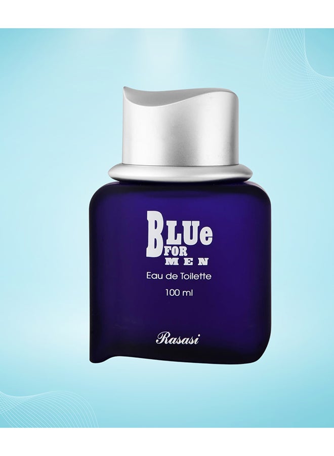 Rasasi Blue For Men Eau De Toilette Perfume 100ml - Image 2