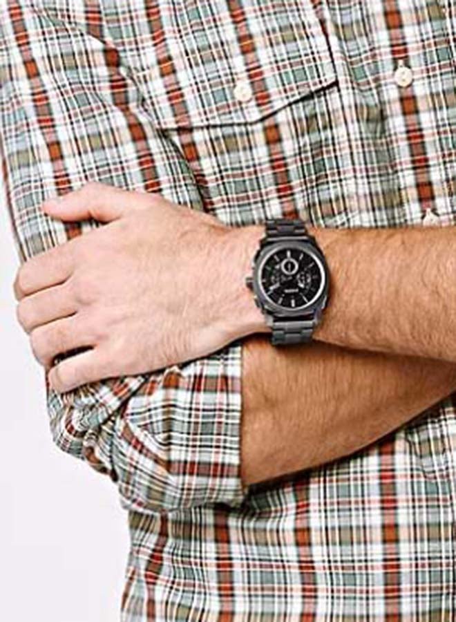 FOSSIL Men's Water Resistant Chronograph Watch FS4662 - 45 mm - Black - Image 5