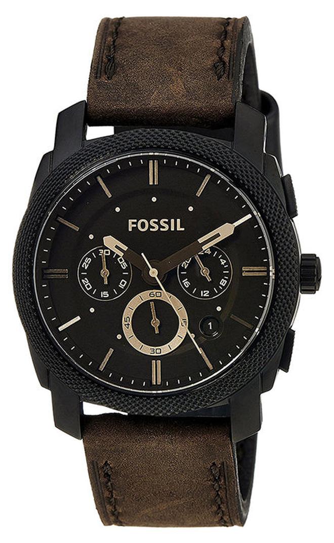 فوسيل ساعة يد بعقارب مقاومة للماء طراز FS4656 - 42 مم - بني للرجال - Image 1