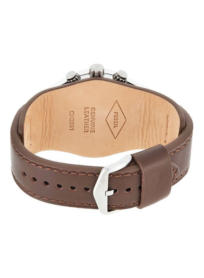 FOSSIL Men's Water Resistant Chronograph Watch CH2891 - 44 mm - Brown - Image 2
