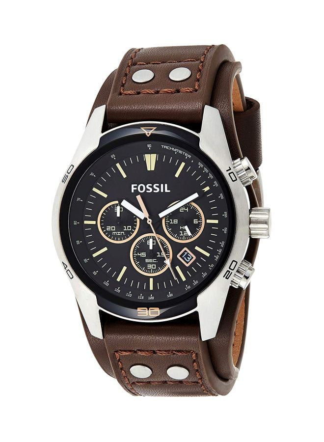 FOSSIL Men's Water Resistant Chronograph Watch CH2891 - 44 mm - Brown - Image 1