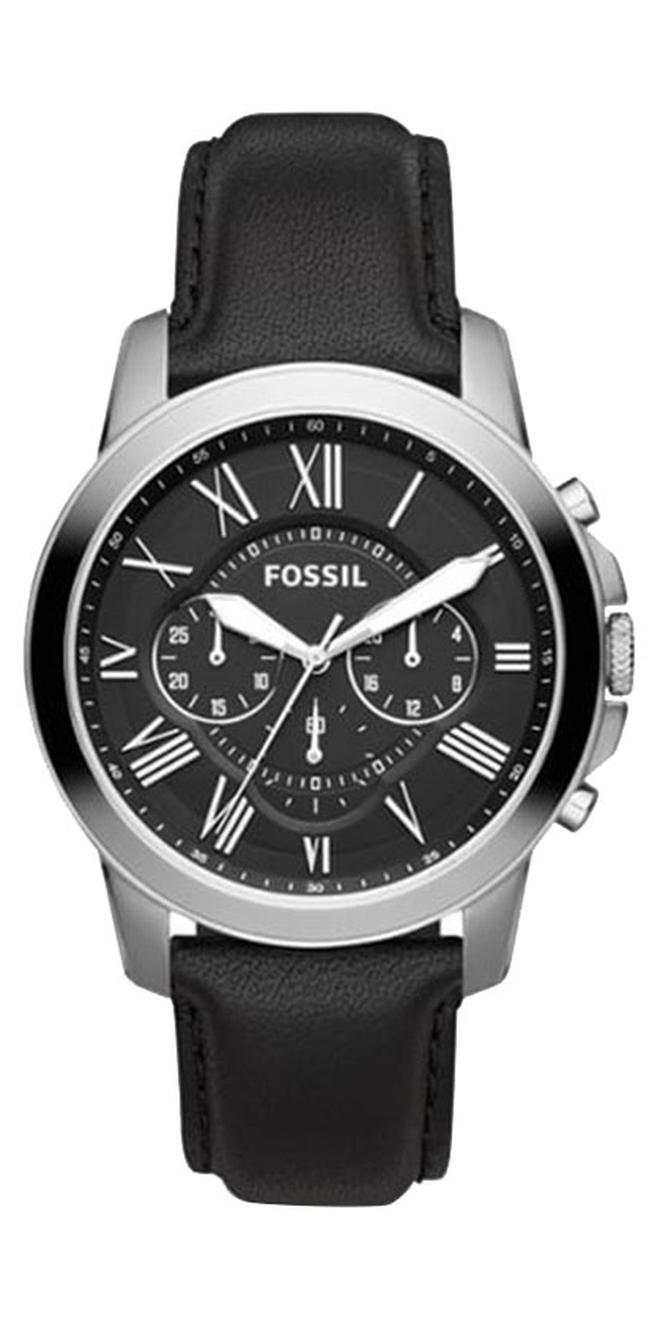 FOSSIL Men's Grant Chronograph Watch Fs4812 - 44 mm - Black - Image 1