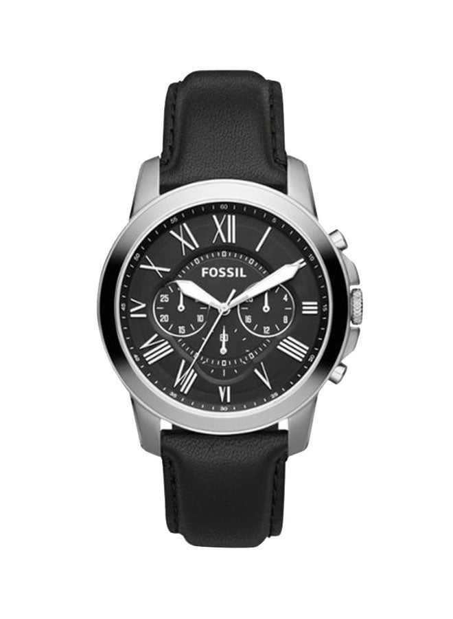 FOSSIL Men's Grant Chronograph Watch Fs4812 - 44 mm - Black - Image 1