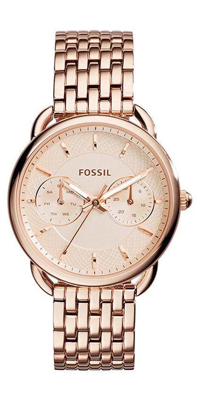 FOSSIL Women's Water Resistant Analog Watch ES3713 - 35 mm - Rose Gold - Image 1