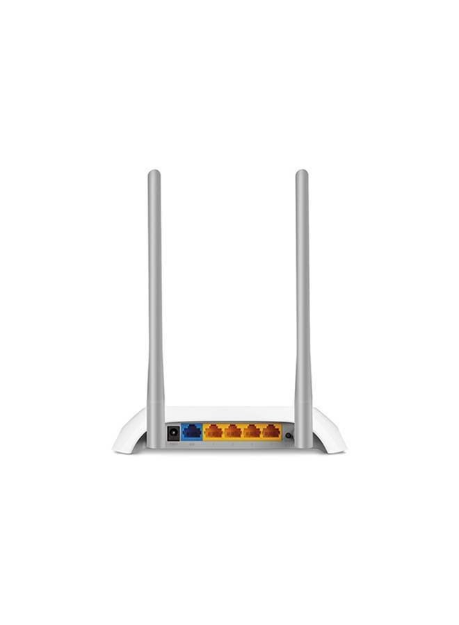 TP-LINK TL-WR840N 300Mbps Wireless N WiFi Router, 2.4GHz Single Band, 2 Fixed Antennas, 4 LAN + 1 WAN 10/100Mbps Ports, Multiple Modes (Router/Access Point/Range Extender/WISP), Supports WPA/WPA2 Security, Guest Network, Parental Controls, TP-Link Tether App, Ideal for Home or Small Office Use White - Image 3