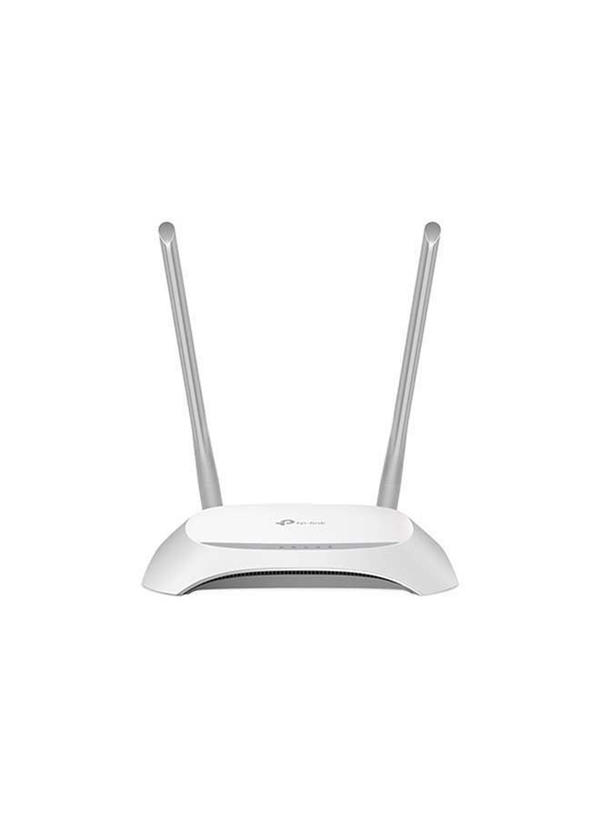 TP-LINK TL-WR840N 300Mbps Wireless N WiFi Router, 2.4GHz Single Band, 2 Fixed Antennas, 4 LAN + 1 WAN 10/100Mbps Ports, Multiple Modes (Router/Access Point/Range Extender/WISP), Supports WPA/WPA2 Security, Guest Network, Parental Controls, TP-Link Tether App, Ideal for Home or Small Office Use White - Image 2