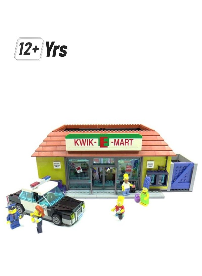 ليغو مجموعة بناء سوق كويك الإلكترونية من عائلة سمبسون مكوّنة من 2179 قطعة طراز 71016 71016 2179 12 سنوات - Image 1