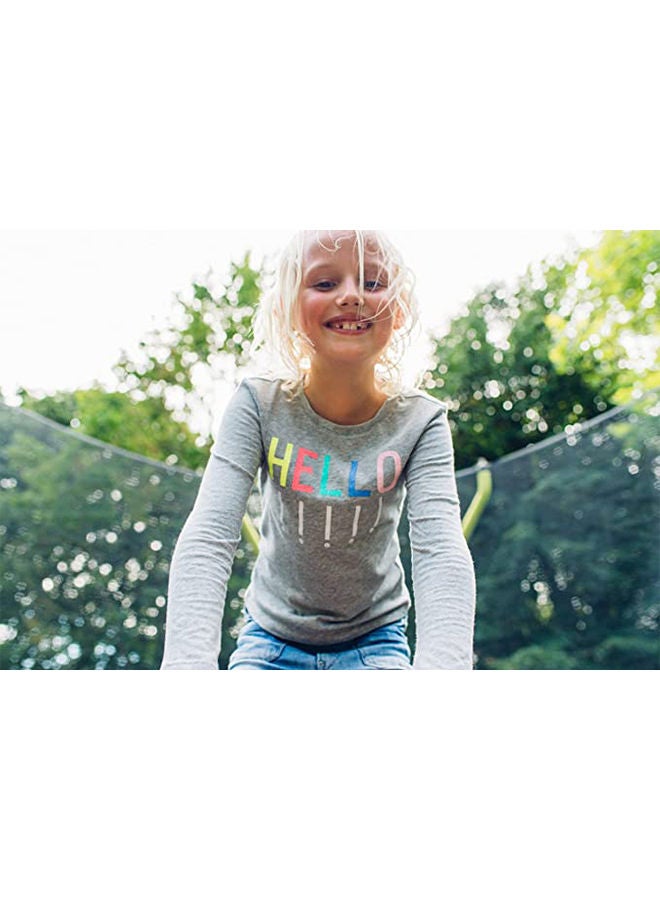 Plum Fun V2 Classic Wave Springsafe Enclosed Trampoline 305x250x305cm – Outdoor Kids Jumping Toy 305x250x305cm - Image 5