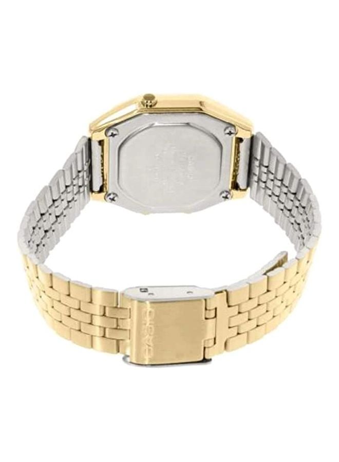 CASIO Women's Illuminator Water Resistant Stainless Steel Digital Watch LA680WGA-9DF - 29 mm - Gold - Image 2