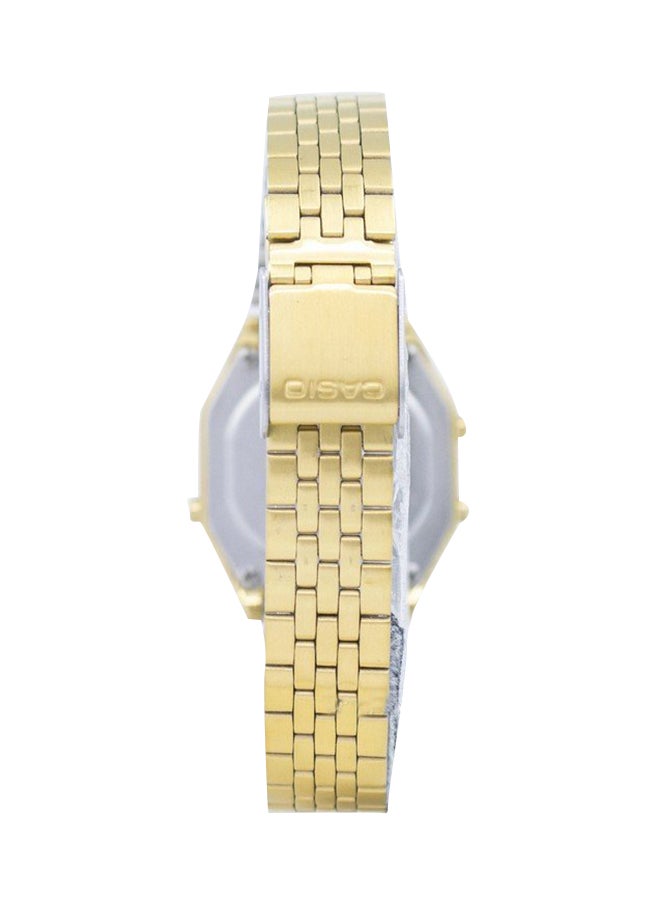 CASIO Women's Illuminator Water Resistant Stainless Steel Digital Watch LA680WGA-9DF - 29 mm - Gold - Image 5