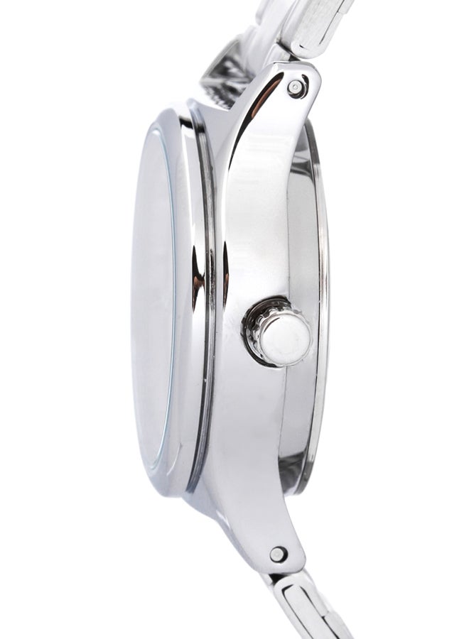 كاسيو ساعة يد رسمية بعقارب مقاومة للماء طراز LTP-V006D-4BUDF - 30 مم - فضي للنساء - Image 3