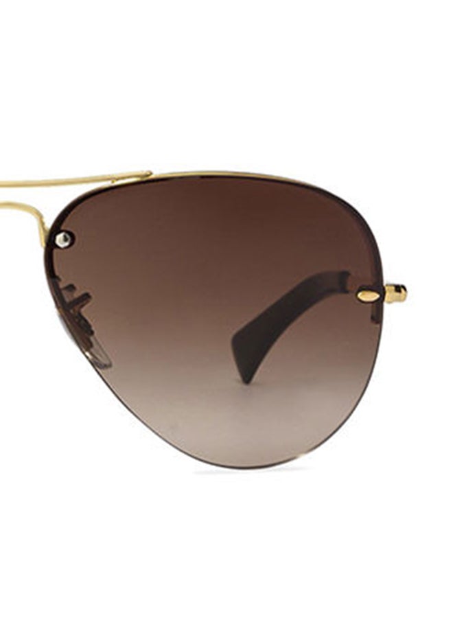 راي بان نظارة شمسية بإطار آفياتور - مقاس العدسة: 59 مم - لون ذهبي - طراز RB3449 001 - Image 4
