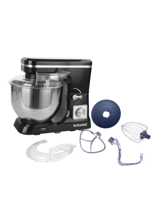 سوناشي - خلاط مزود بحامل مصنوع من الستانلس ستيل 3 في 1 5 L 1000 W SMX-140 أسود/فضي - Image 1