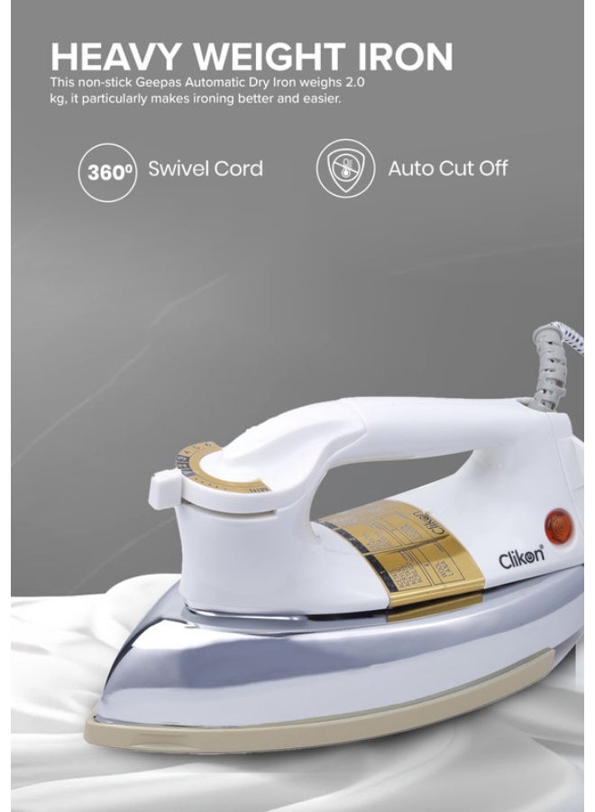 Clikon Heavy Iron 1200W 1200 W CK2130 White/Beige - Image 2