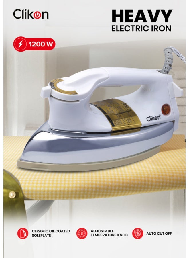 Clikon Heavy Iron 1200W 1200 W CK2130 White/Beige - Image 1