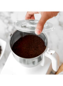 GEEPAS 300 G Food Processor, Suitable for Grinding Coffee Beans, Spices, Nuts, Etc| Equipped with Grinder Cup, Lid and Stainless Steel Blades| Perfect for Kitchen Use| 2 Years Warranty 0.3 kg 600 W GCG286N White/Silver  - Image 5