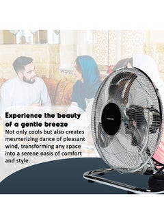 نيكاي مروحة كهربائية 3 في 1 بقاعدة مقاس 16 بوصة 45 W NIF1708A أسود/فضي  - Image 5