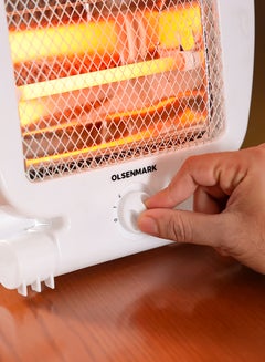 Olsenmark Electric Quarts Heater 800 W OMQH1636B White  - Image 4